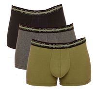 Hom boxershorts Bernie 3-P kahki-zwart