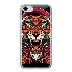 Tiger and Rattlesnakes: iPhone 8 Transparant Hoesje