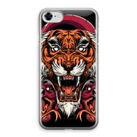 Tiger and Rattlesnakes: iPhone 8 Transparant Hoesje