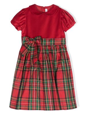 Mariella Ferrari robe Aline à motif tartan - Rouge