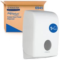 Handdoekdispenser Aquarius voor i-vouw wit 6945