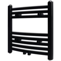 Radiator / handdoekenrek gebogen 480x480 mm zwart