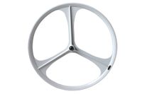 Teny Rim Tri Spoke Fixed Gear Voorwiel - Wit Teny Rim Tri Spoke Fixed Gear Voorwiel - Wit