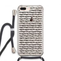 Crazy shapes: iPhone 8 Plus Transparant Hoesje met koord
