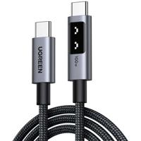 USB-C-kabel - UGREEN - USB-C naar USB-C PD 100W datakabel - Gevlochten nylon - 2 m - Zwart