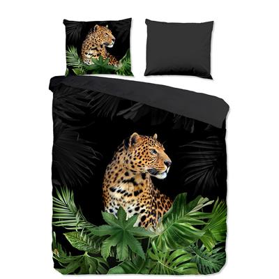Dekbedovertrek Mala - Tweepersoons (200x200 cm) - Zwart Microvezel - Dessin: Dieren, Natuur - Pure - Dekbed-Discounter.nl