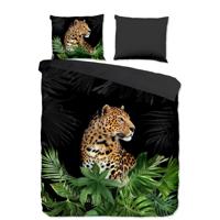 Dekbedovertrek Mala - Tweepersoons (200x200 cm) - Zwart Microvezel - Dessin: Dieren, Natuur - Pure - Dekbed-Discounter.nl