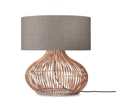 Tafellamp Kalahari - Taupe/Rotan - Ø47cm