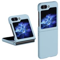 Lunso - Samsung Galaxy Z Flip5 - Backcover hoes - Lichtblauw - thumbnail