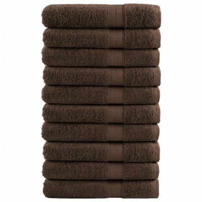 VidaXL Saunadoeken solund 10 st 600 g/m² 80x200 cm bruin