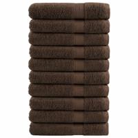 VidaXL Saunadoeken solund 10 st 600 g/m² 80x200 cm bruin
