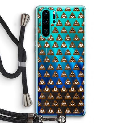 Poop emoji: Huawei P30 Pro Transparant Hoesje met koord