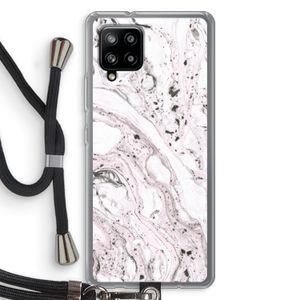 Mengelmoes: Samsung Galaxy A42 5G Transparant Hoesje met koord