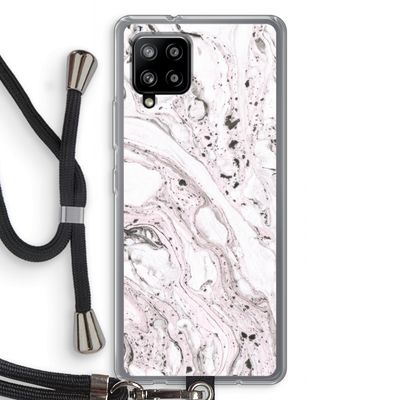 Mengelmoes: Samsung Galaxy A42 5G Transparant Hoesje met koord