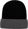 Korntex KX116 Two-Tone Beanie - Black/Grey - One Size