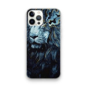 Darkness Lion: iPhone 12 Pro Max Transparant Hoesje