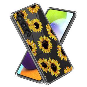 Samsung Galaxy S24 Stijlvolle Ultradunne TPU Hoesje - Zonnebloemen