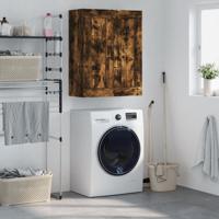Wandkast 69,5x34x90 cm bewerkt hout gerookt eikenkleurig - thumbnail