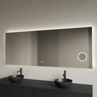 Spiegel Gliss Design Lumin Rechthoekig 140 x 70 cm Incl. Spiegelverwarming, Scheerspiegel en Indirect LED-verlichting Rondom Gliss Design