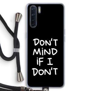 Don't Mind: Oppo A91 Transparant Hoesje met koord