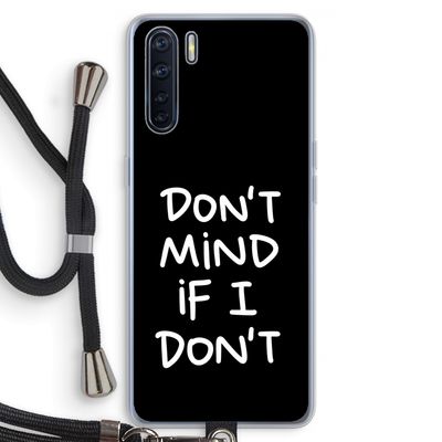 Don't Mind: Oppo A91 Transparant Hoesje met koord