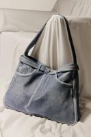 Grote leren tas studio - BLUE - U