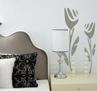 Sticker modern rozen