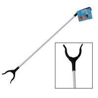 Vuilnis en afval grijper - grijpstok - oppakstok - wit - 83 cm