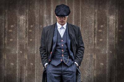 3-delig Tweed Pak Klassiek Navy Gekleurd Gespikkeld | Peaky Blinders