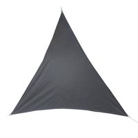 Premium kwaliteit schaduwdoek/zonnescherm Shae driehoek grijs 3 x 3 x 3 meter