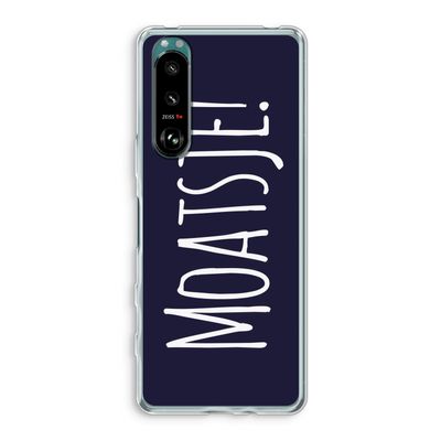 Moatsje!: Sony Xperia 5 III Transparant Hoesje