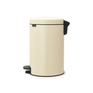 Brabantia newIcon pedaalemmer 12 liter met kunststof binnenemmer - Almond