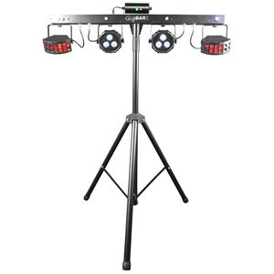 CHAUVET DJ GigBAR 2 Geschikt voor gebruik binnen Disco-laserprojector & stroboscoop Zwart, Metallic, Rood