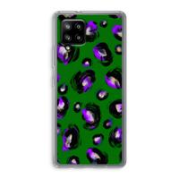 Green Cheetah: Samsung Galaxy A42 5G Transparant Hoesje