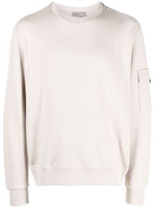 Herno sleeve patch-pocket cotton sweatshirt - Tons neutres