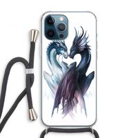 Yin Yang Dragons: iPhone 12 Pro Transparant Hoesje met koord