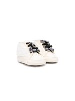 Balmain Kids bottines en cuir à lacets - Tons neutres