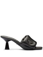 Prada mules Soft 65 mm en cuir Nappa - Noir - thumbnail