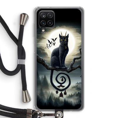 Moonlight Companions: Samsung Galaxy A12 Transparant Hoesje met koord