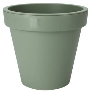 Pro Garden Plantenpot/bloempot - Tuin buiten - kunststof - groen - D50 cm - Plantenpotten