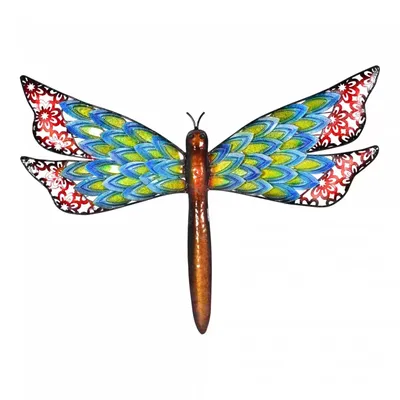 Libelle blauw h39cm