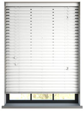 Sunwood PVC jaloezie met koord - wit nerf
