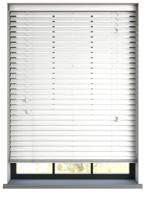 Sunwood PVC jaloezie met koord - wit nerf