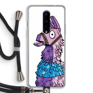 Lama: OnePlus 8 Transparant Hoesje met koord