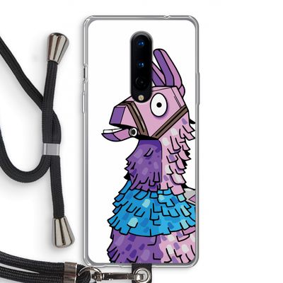 Lama: OnePlus 8 Transparant Hoesje met koord