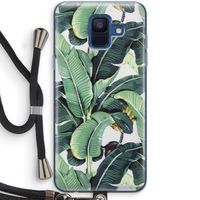 Bananenbladeren: Samsung Galaxy A6 (2018) Transparant Hoesje met koord