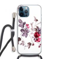 Mooie bloemen: iPhone 12 Pro Transparant Hoesje met koord