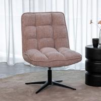 LABEL51 Draaifauteuil 'Vince' Elite stof, kleur Clay