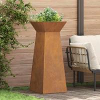 Pilaar Plantenbak Zilver 40 x 40 x 100 cm Staal