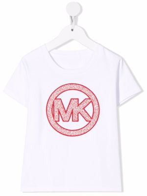 Michael Kors Kids t-shirt à logo brodé - Blanc